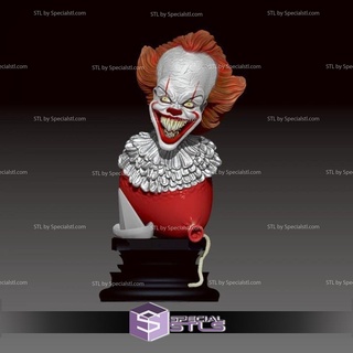 penny wise bust stl files 3d print model - Mito3D