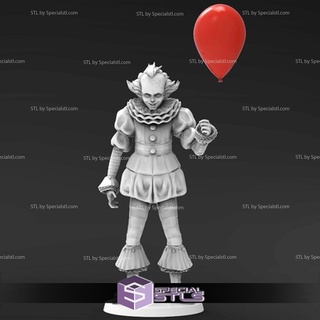 pennywise stl files standing 3d print model - Mito3D