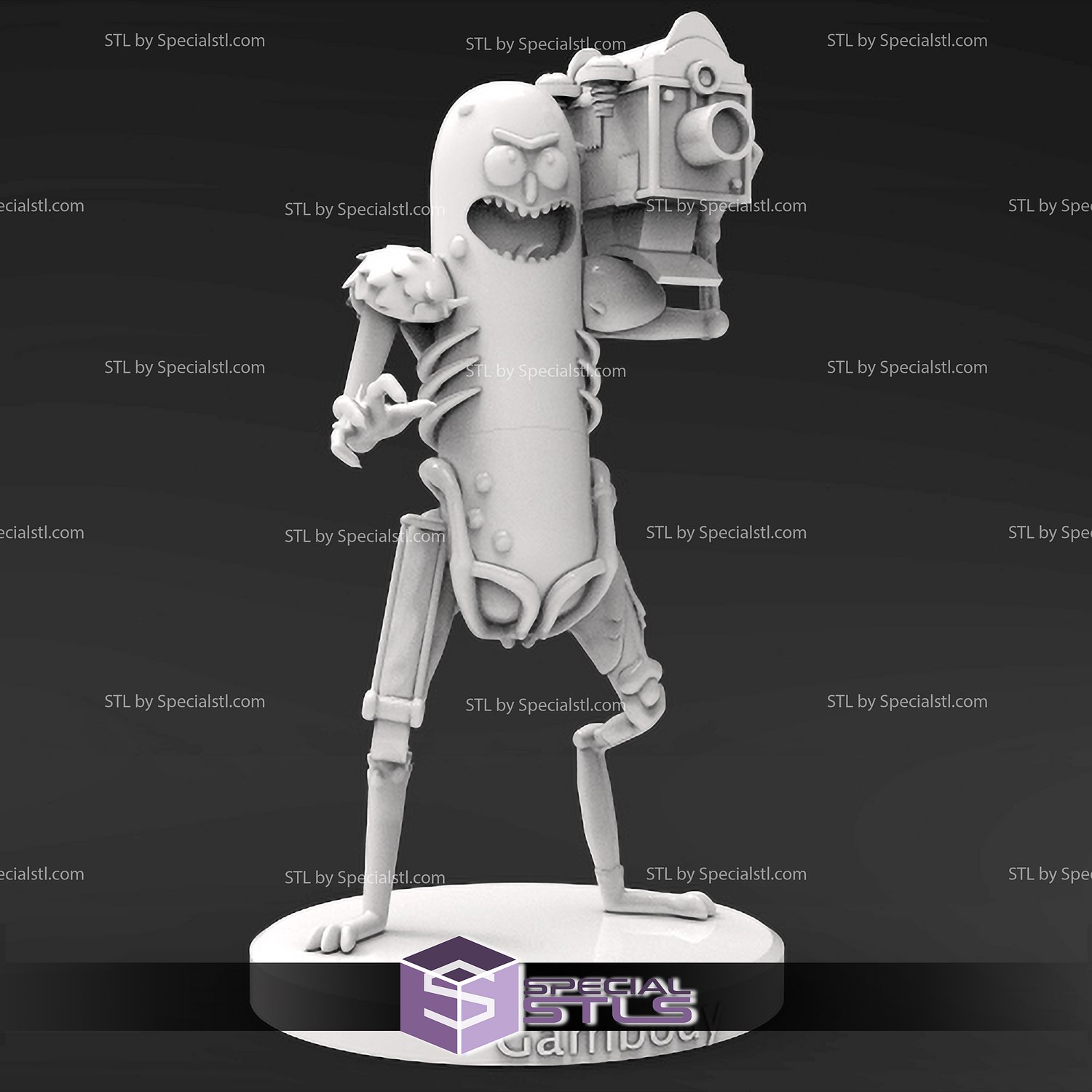 pepinillo almiar armas 3d modelo Morty stl 3D print model - Mito3D