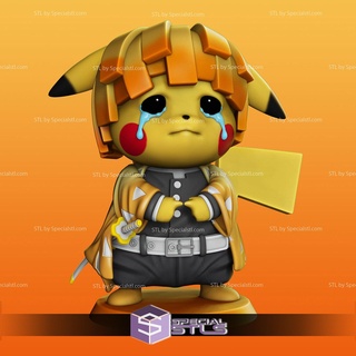 Pikachu cosplay zenitsu pronto 3d Stampa Pikachu cosplay zenitsu pronto 3d Stampa 3d print model - Mito3D