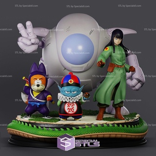 pilaf gang 3d printing figurine v2 dragonball stl files 3d print model - Mito3D