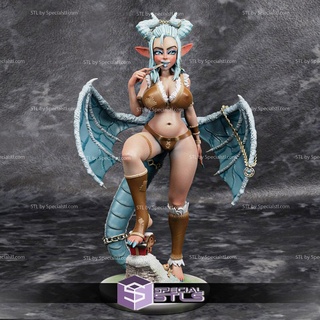 pin girl collection - dragoness eira stl files 3d print model - Mito3D
