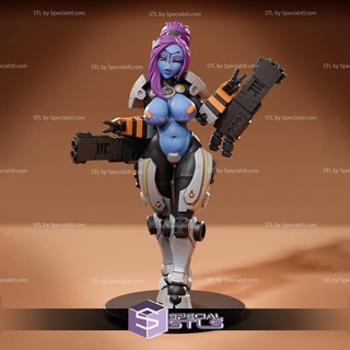 pin girl collection - greater good commander stl files 3d print model - Mito3D