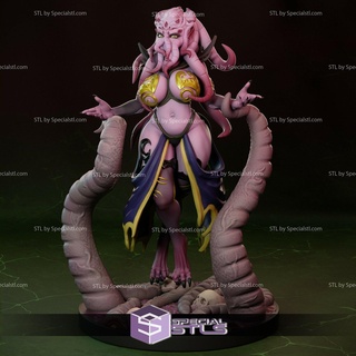 pin girl collection - mother mindflayers stl miniature fanart 3d print model - Mito3D