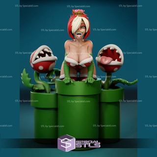 pin girl collection - queen piranha plants stl files 3d print model - Mito3D