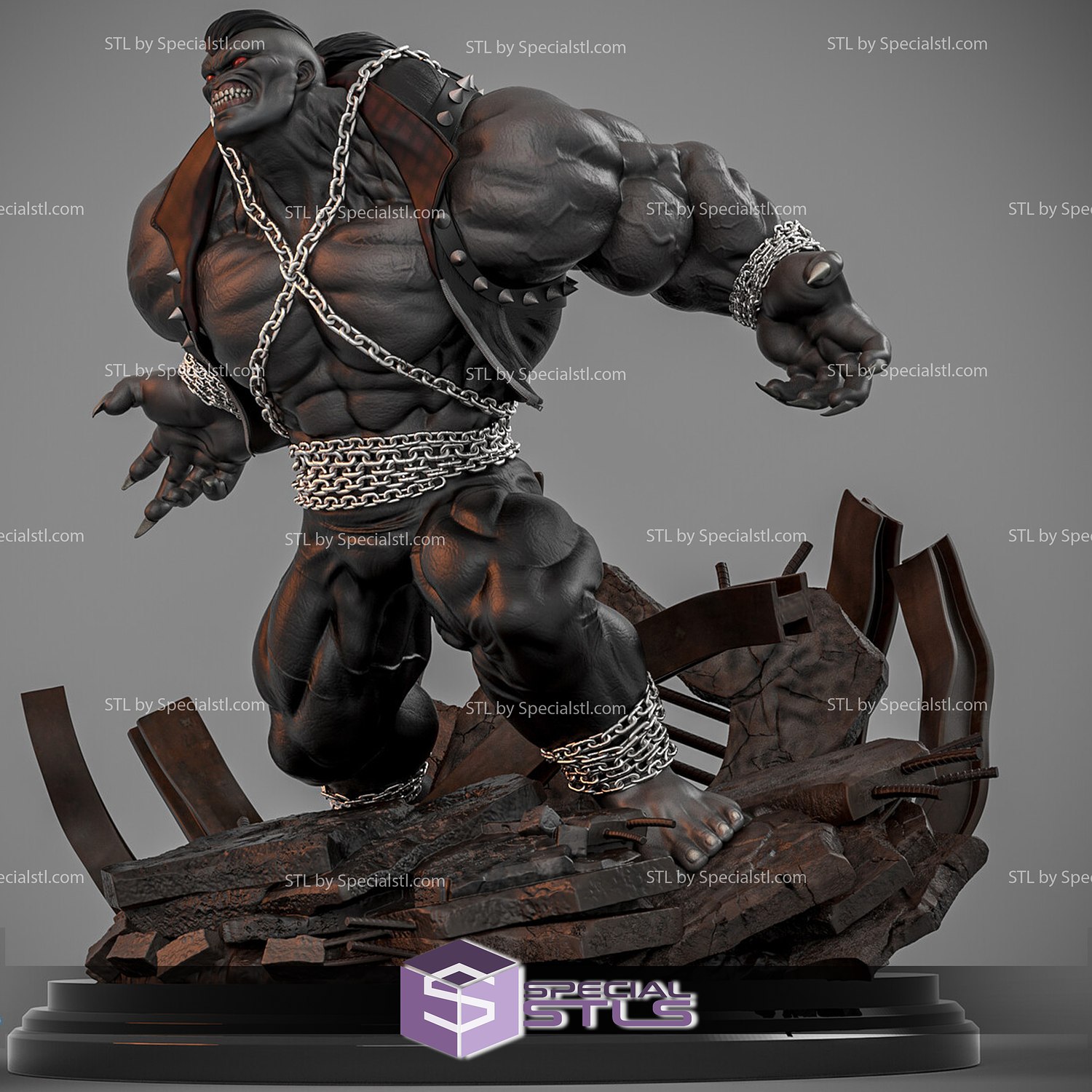 pitt sangre joven 3D print model - Mito3D