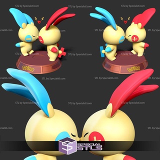 plusle 3d impressão Pokémon 3d print model - Mito3D
