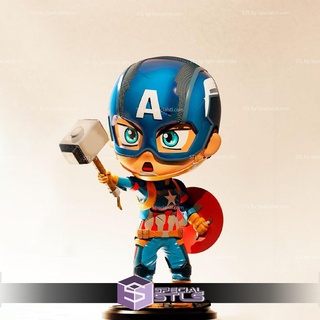 pocket players collection - captain america 3d print model - Mito3D