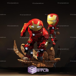 poche joueurs collection homme fer hulkbuster 3d print model - Mito3D