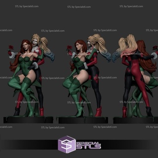 zehir sarmaşık Harley Quinn 3d model 3d print model - Mito3D