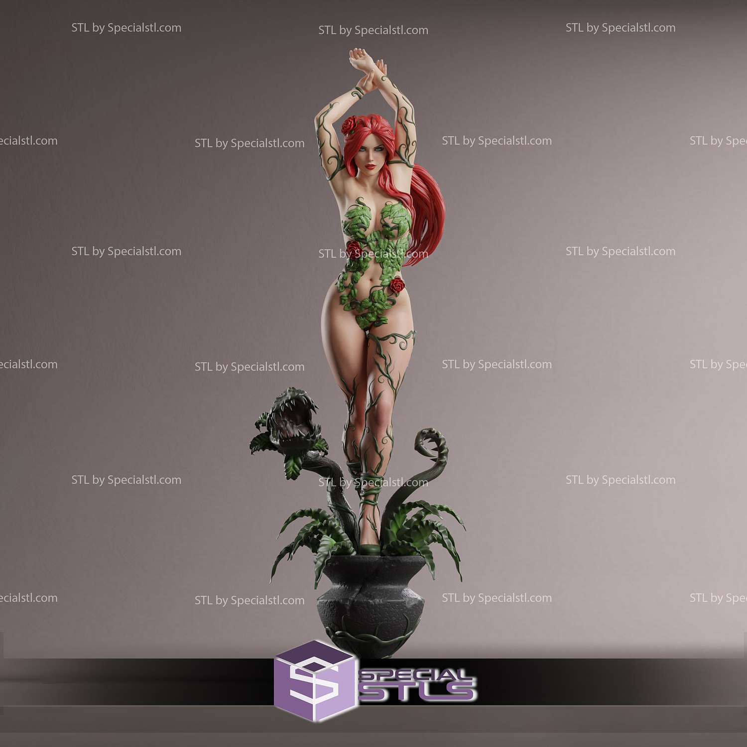 poison ivy stl files v5 dc 3d printing figurine 3D print model - Mito3D