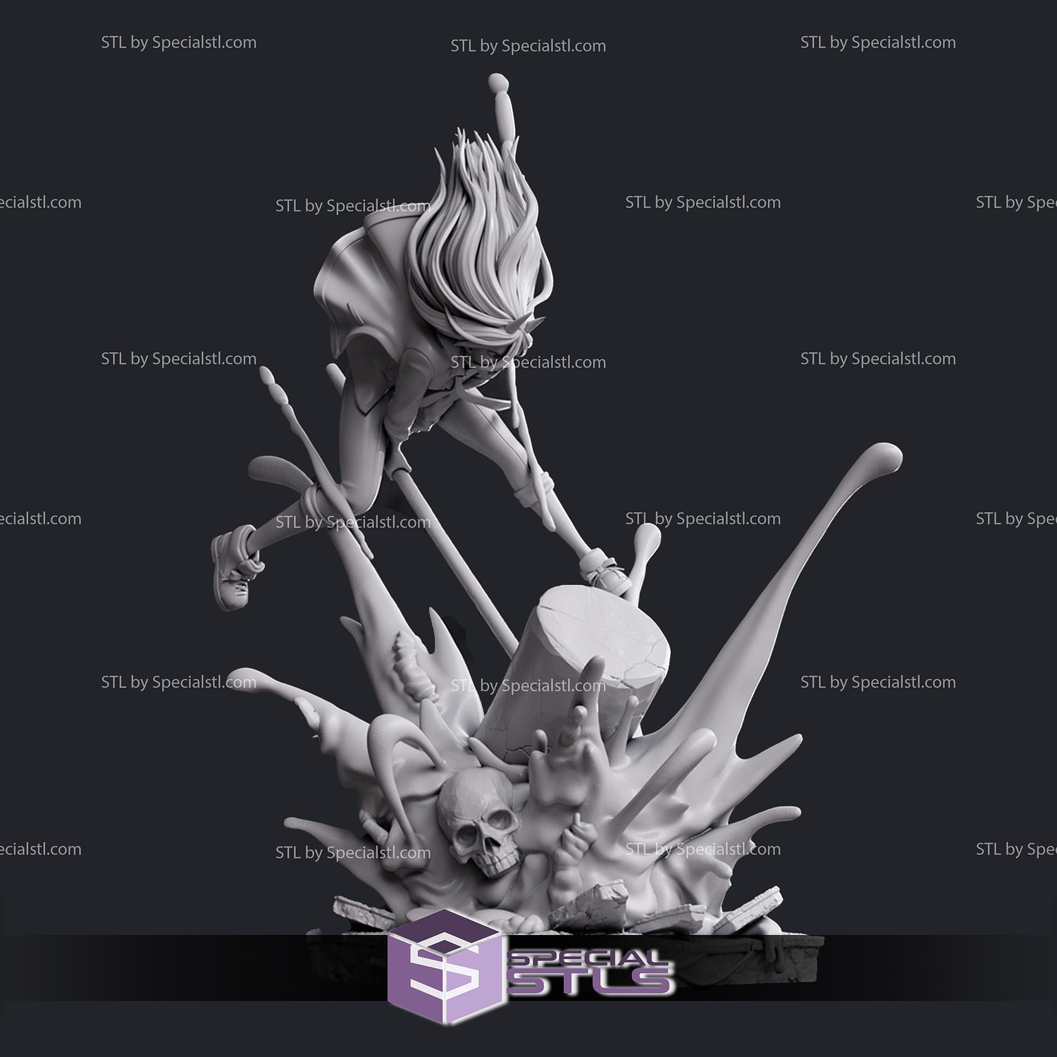 power angry chainsaw man 3D print model - Mito3D