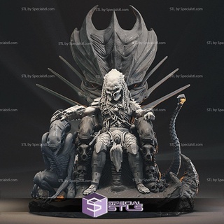 predator throne stl files v2 3d print model - Mito3D