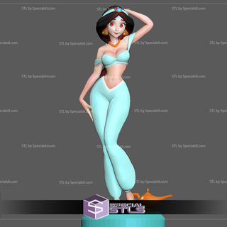 Princesa jasmim nsfw pronto 3d impressão modelo 3d print model - Mito3D