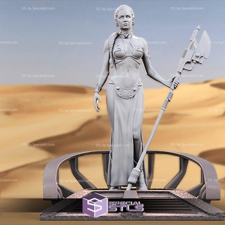 prenses Leia stl Dosyalar ayakta 3d yazdırılabilir star savaşlar model 3d print model - Mito3D