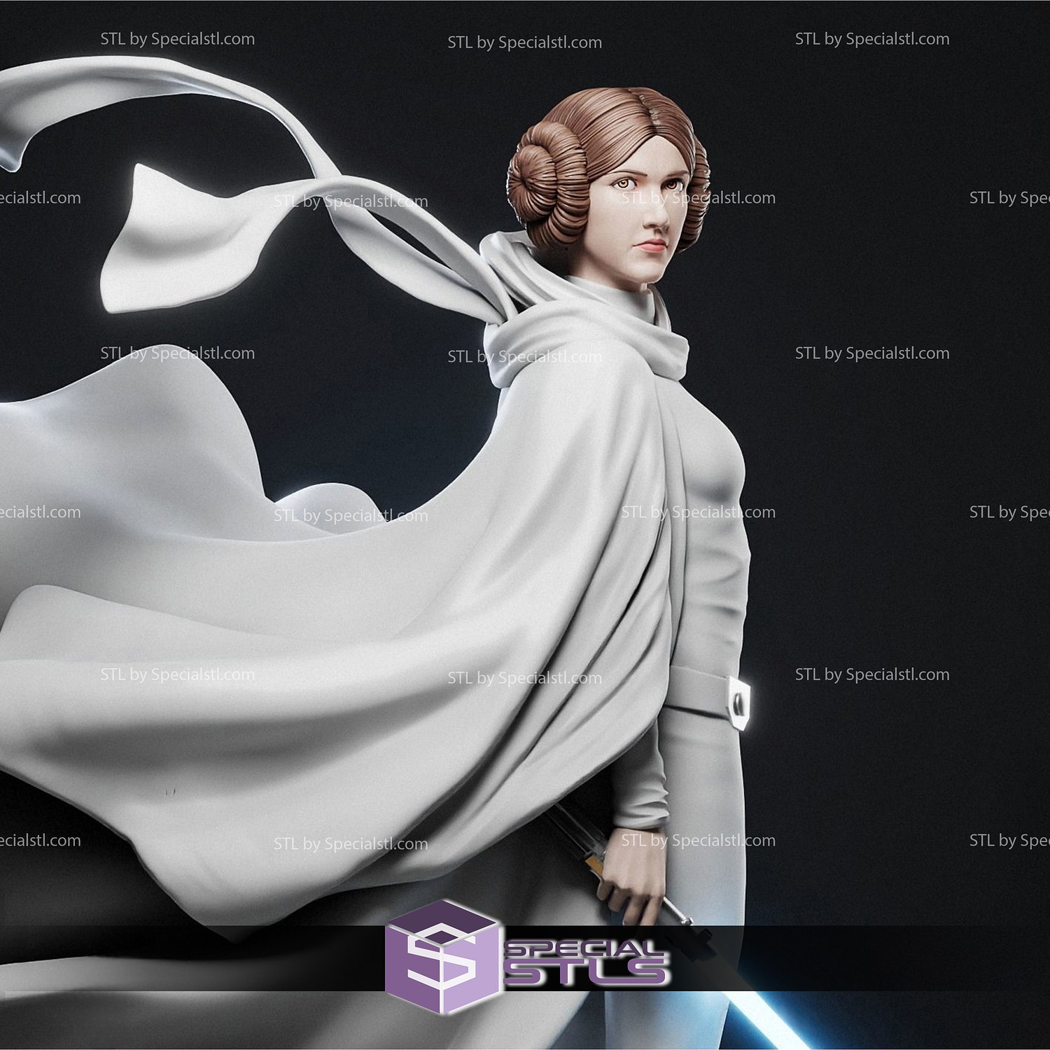 prenses Leia stl Dosyalar silah v2 3d yazdırılabilir star savaşlar model 3D print model - Mito3D