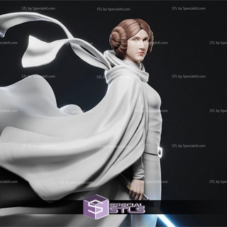 princess leia stl files weapon v2 3d printable star wars model 3d print model - Mito3D