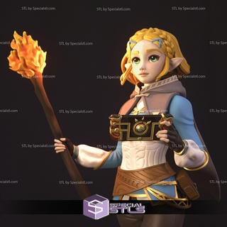 prenses Zelda 3d baskı heykelcik v4 gözyaşları krallık stl Dosyalar 3d print model - Mito3D