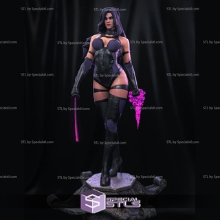 Psylocke ayakta v2 3d print model - Mito3D