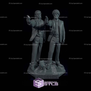 pulpe fiction stl dossiers diorama 3d imprimable 3d print model - Mito3D