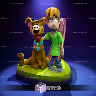 Welpe genannt Scooby doo zottelig bereit 3d drucken 3d print model - Mito3D
