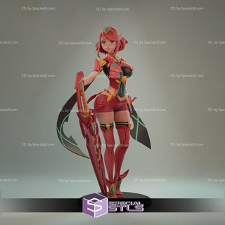 pyra standing stl files xenoblade 3d model 3d print model - Mito3D