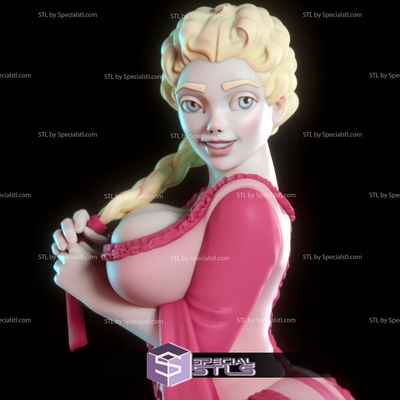 queen catherine digital 3d sculpture specialstl 3d print model - Mito3D