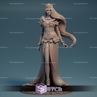rainha espadas Admirador arte pronto 3d impressão 3d print model - Mito3D