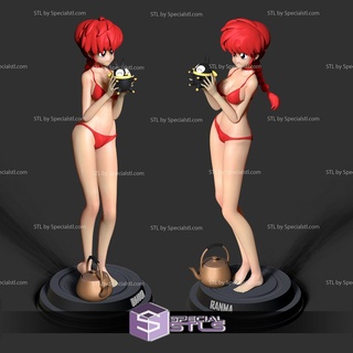 ranma pichan bikini 3d printable stl files 3d print model - Mito3D