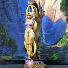 Rapunzel bdsm Admirador arte 3d print model - Mito3D