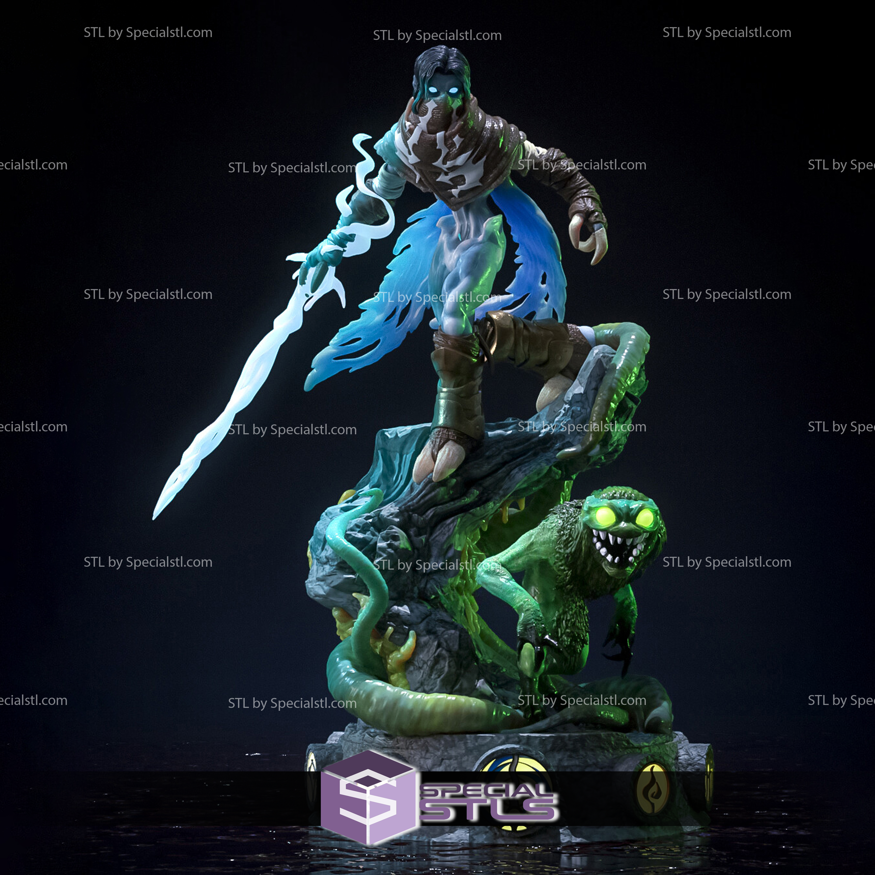 raziel anima reaver demone base 3d stampa figurina 3D print model - Mito3D