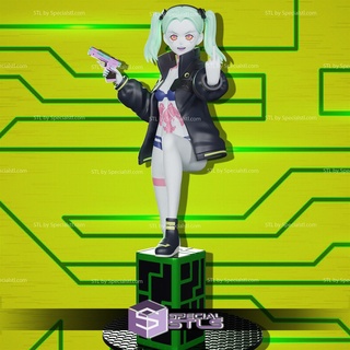 Rebecca malo palabra cyberpunk corredores vanguardia 3d print model - Mito3D
