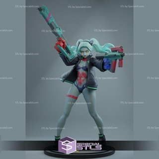 Rebecca cyberpunk 2 arma fogo 3d print model - Mito3D