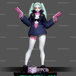 Rebecca cyberpunk básico pose pronto 3d impressão modelo 3d print model - Mito3D