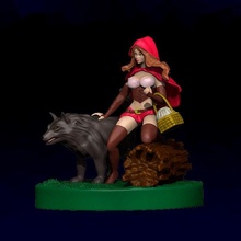 rouge équitation capuche fanart 3d print model - Mito3D