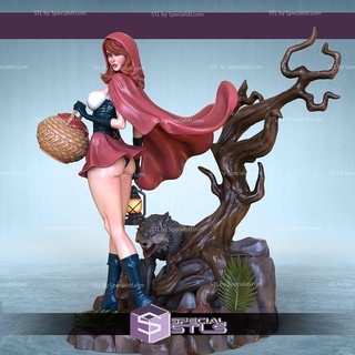 rouge équitation capuche nsfw 3d impression figurine stl dossiers 3d print model - Mito3D