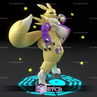 renamon ultra thicc standing nsfw ready print 3d print model - Mito3D