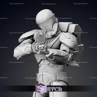 republic commando standing pose 2 ready 3d print 3d print model - Mito3D