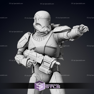 republic commando standing pose 3 ready 3d print 3d print model - Mito3D
