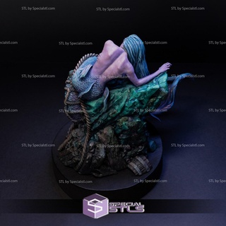 requiem dream mermaid fanart stl files 3d print model - Mito3D