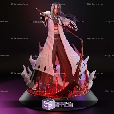 retsu unohana bleach digital sculpture specialstl 3d print model - Mito3D