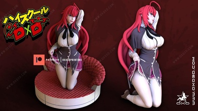 rias Gremory lise dxd 3d print model - Mito3D