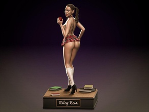 Riley Reid nsfw Admirador arte 3d print model - Mito3D