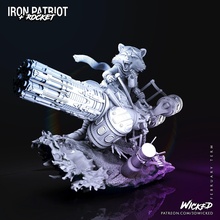 rocket racoon marvel 3d print model - Mito3D