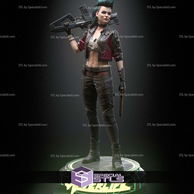 pícaro enmiendas cyberpunk 2077 digital escultura especialstl 3d print model - Mito3D
