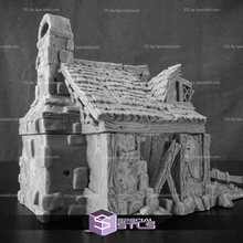 ruined cottage city tarok miniature 3d print model - Mito3D