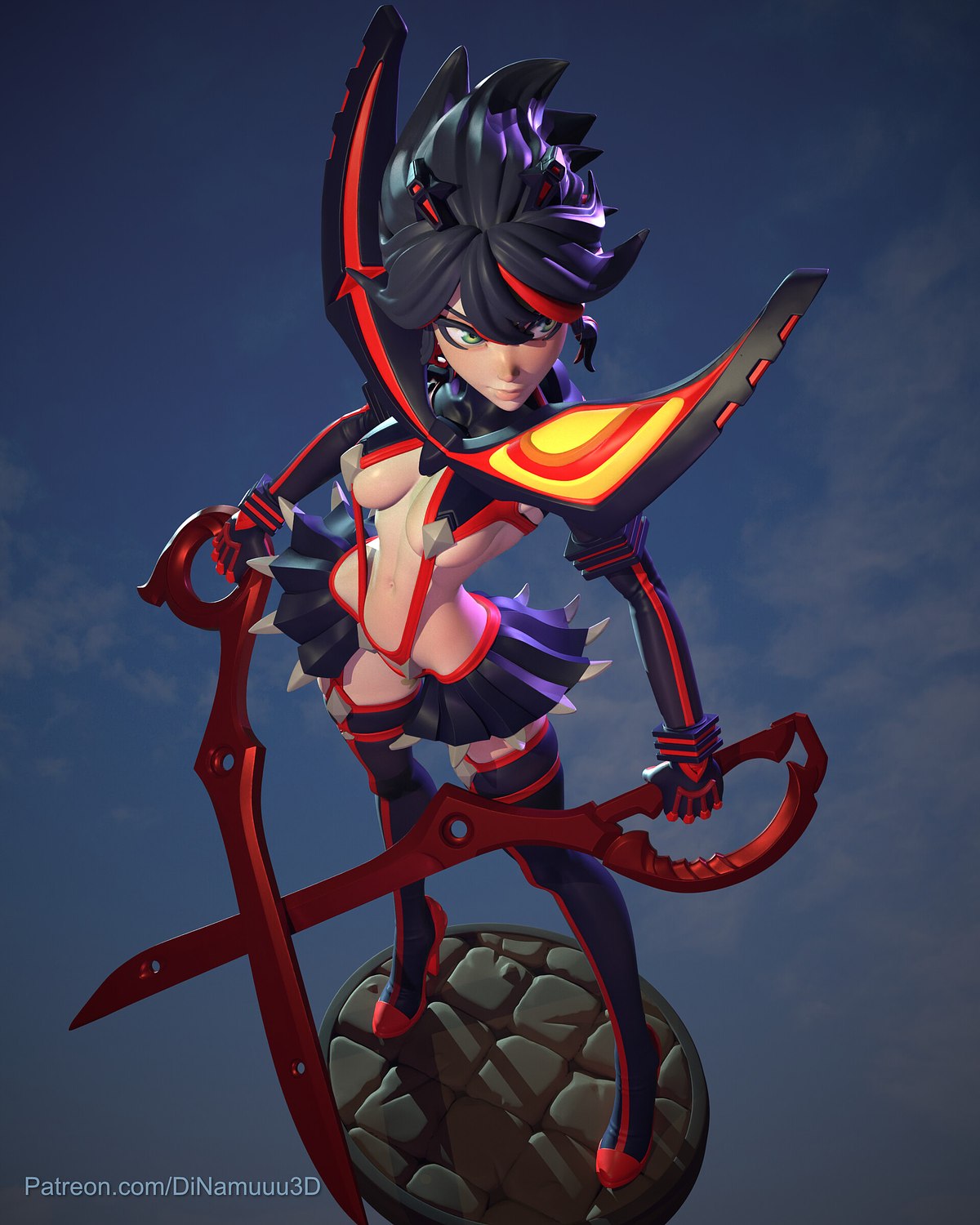 Ryuko Matoi öldürmek la Kil 3D print model - Mito3D