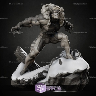 sabretooth 3d model action pose 3d print model - Mito3D