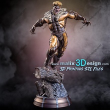 sabretooth x men 3d print model - Mito3D