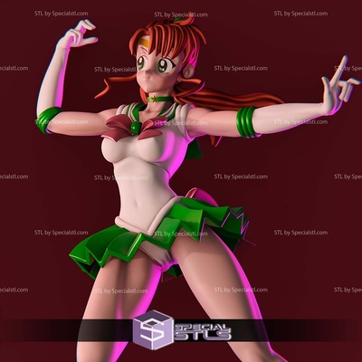 sailor jupiter action pose 3d print files specialstl 3d print model - Mito3D